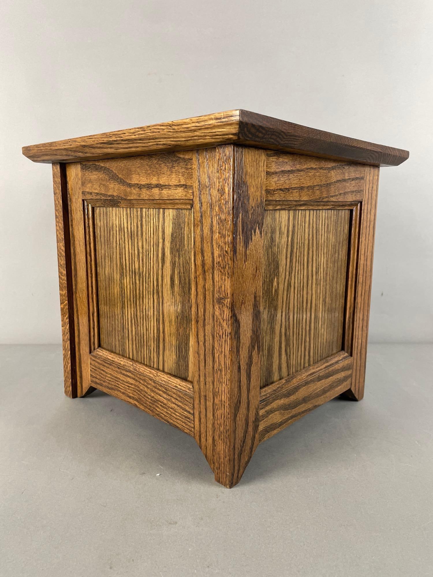 Oak Plant Stand - 2