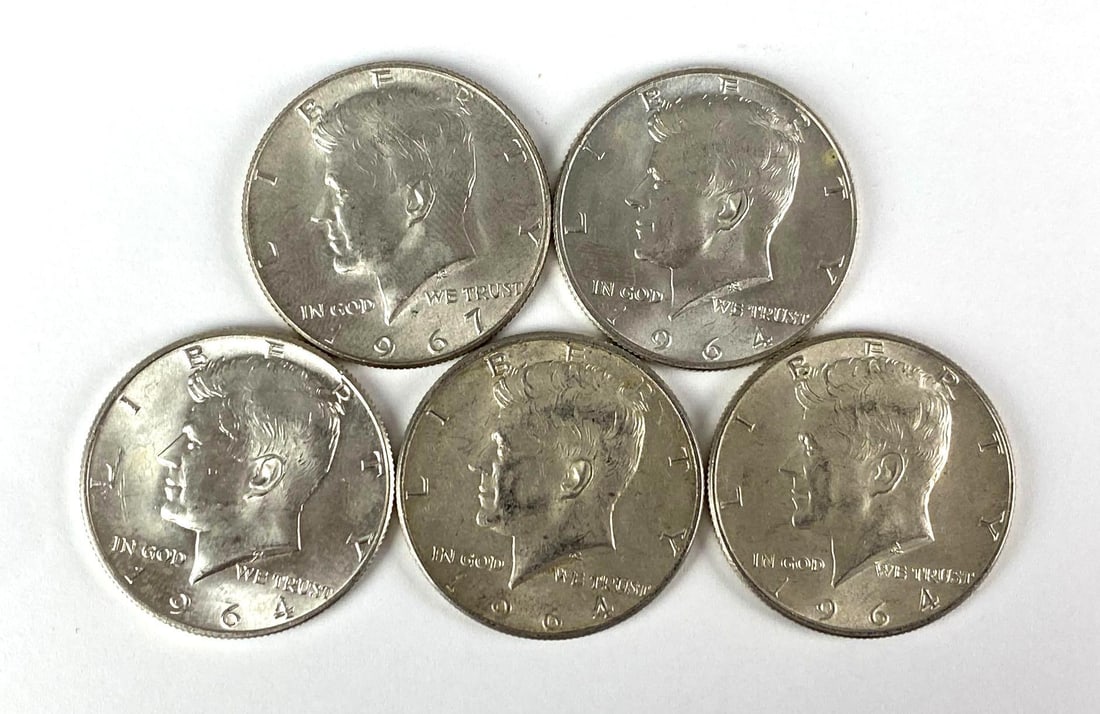 Group of 1960s Kennedy Silver Half Dollars (1 of 2)