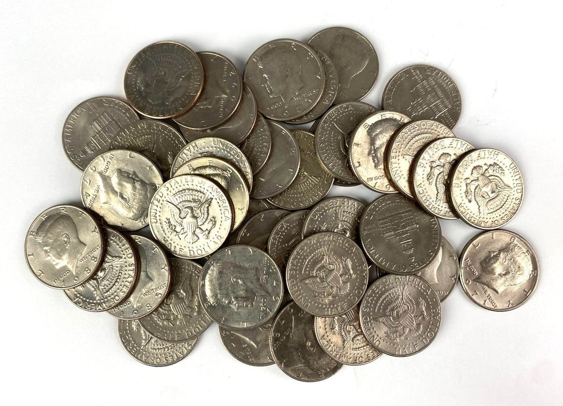 Group of Kennedy Half Dollars (1 of 1)
