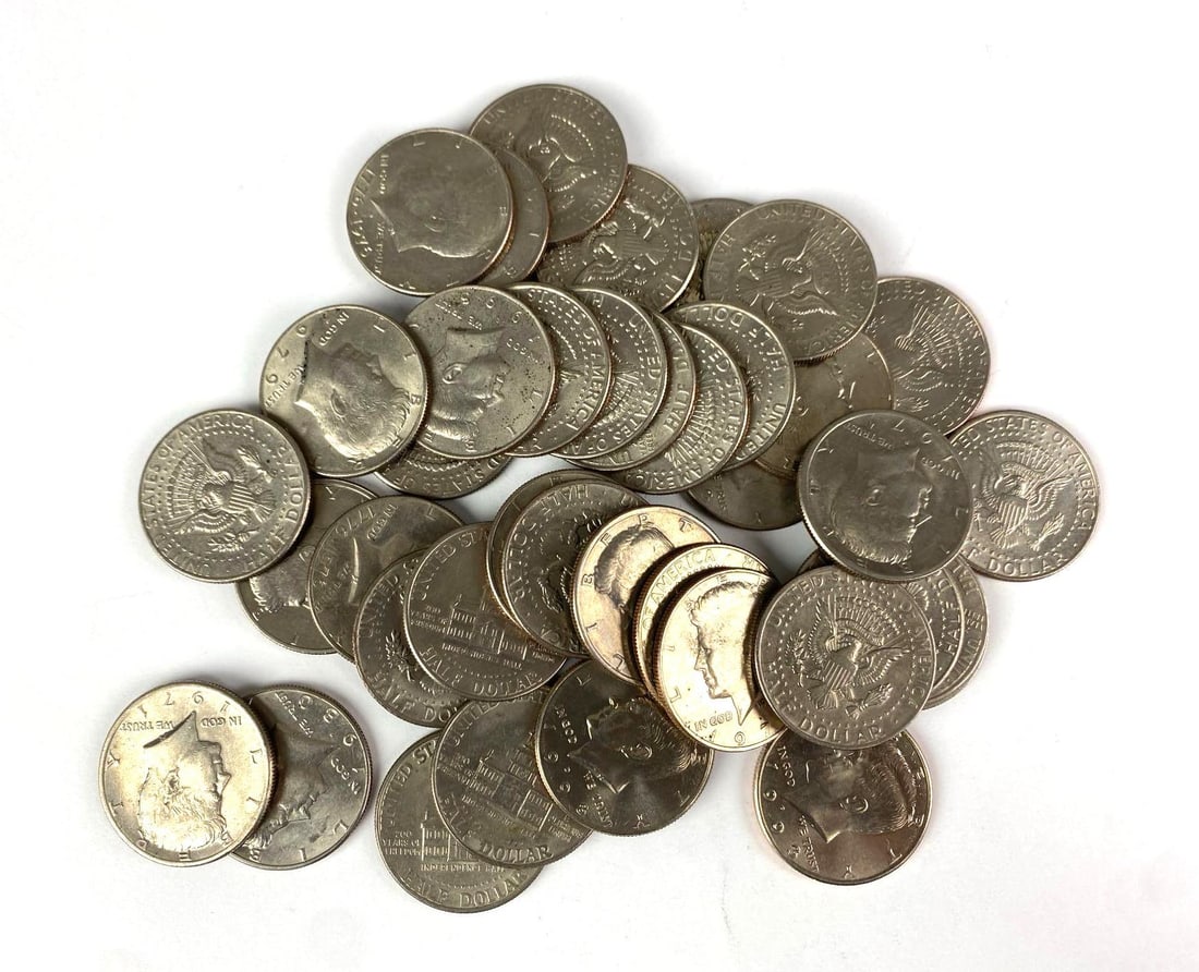 Group of Kennedy Half Dollars (1 of 1)