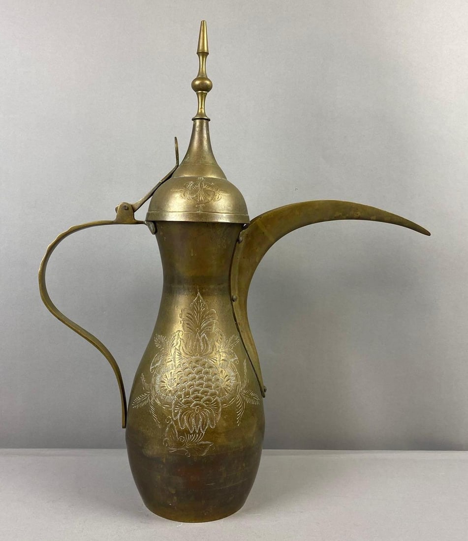 Vintage Middle Eastern Brass Dallas Coffee Pot (1 of 3)