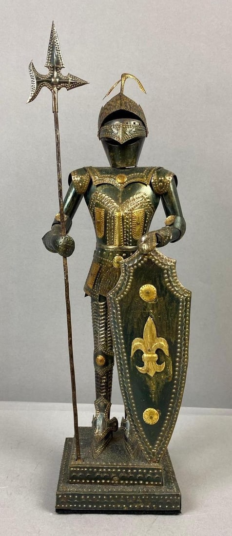 Vintage Molded Sheet Metal Knight Display Figure (1 of 2)