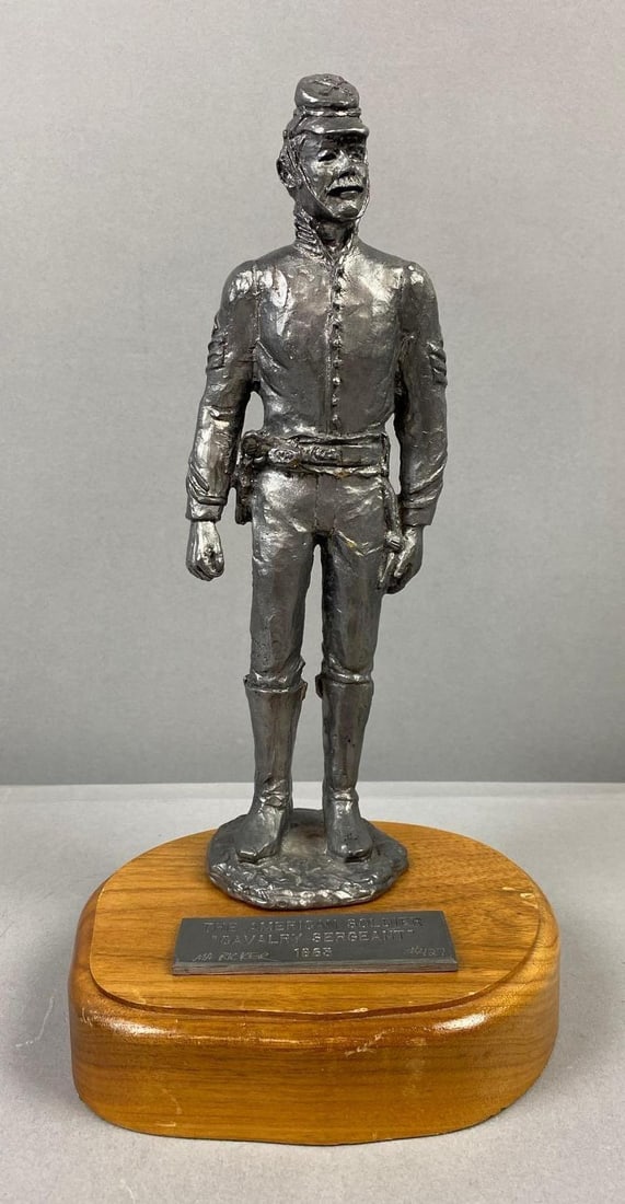 1963 Michael Ricker Pewter Calvary Sergeant 1863 Figure (1 of 4)