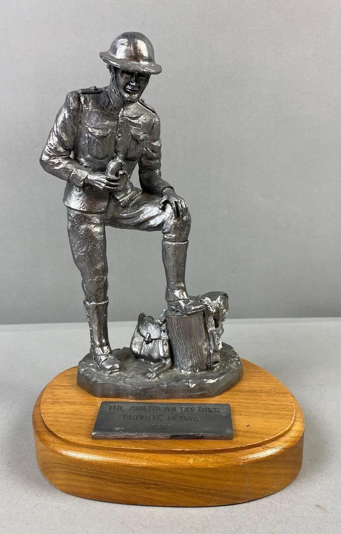 1963 Michael Ricker Pewter Private Bernie 1918 Figure (1 of 4)
