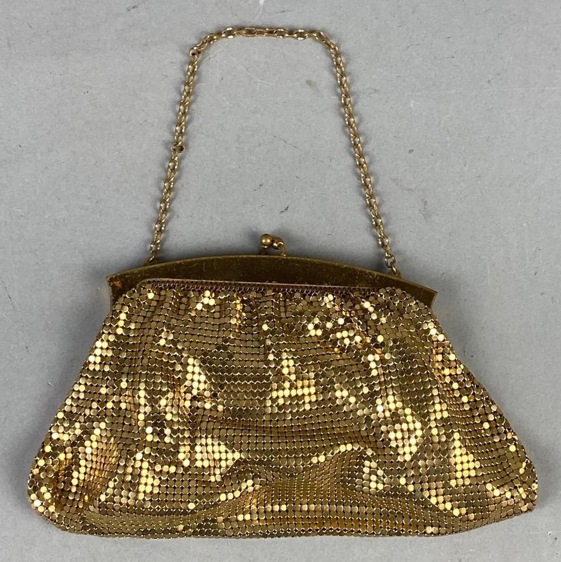 Vintage Whiting and Davis Gold Mesh Handbag (1 of 5)