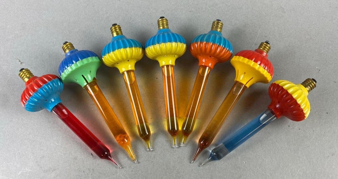 Group of 7 Vintage Christmas Norma Bubble Lites (1 of 3)
