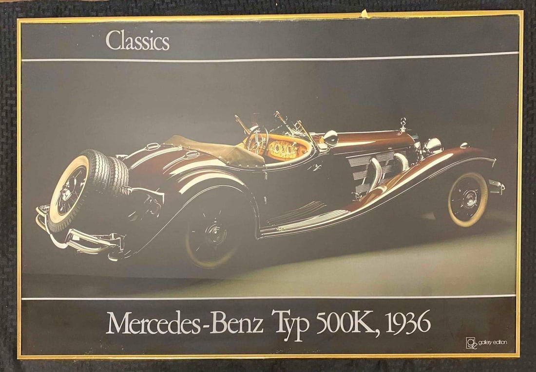 Framed Classics 1936 Mercedes-Benz Typ 500K Print (1 of 2)