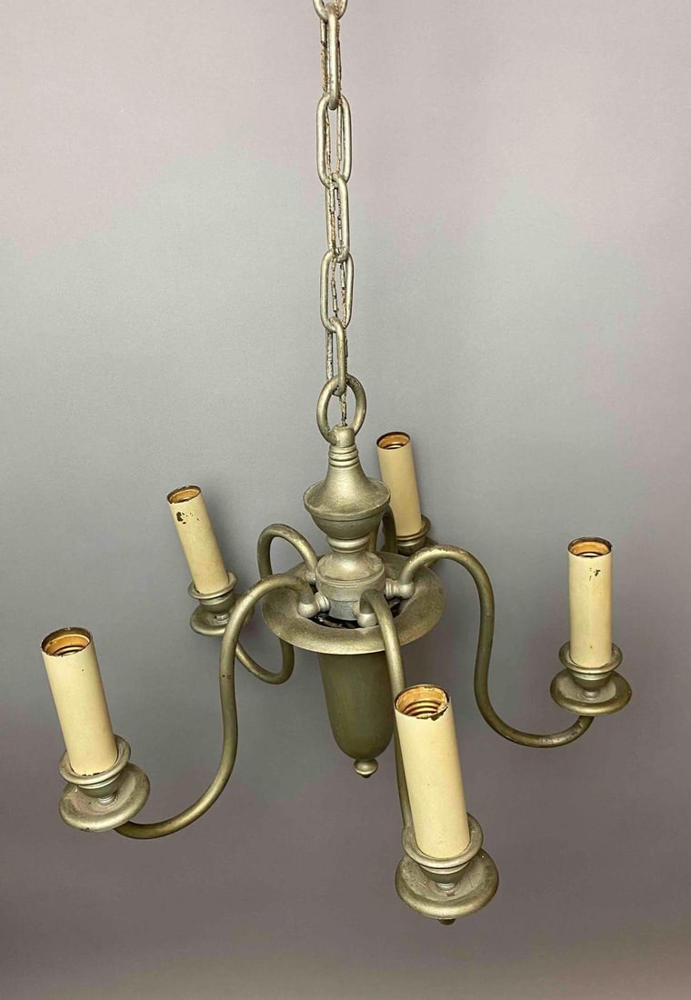 Candelabra Style Chandelier: Untested. Measures 31 inches in length.