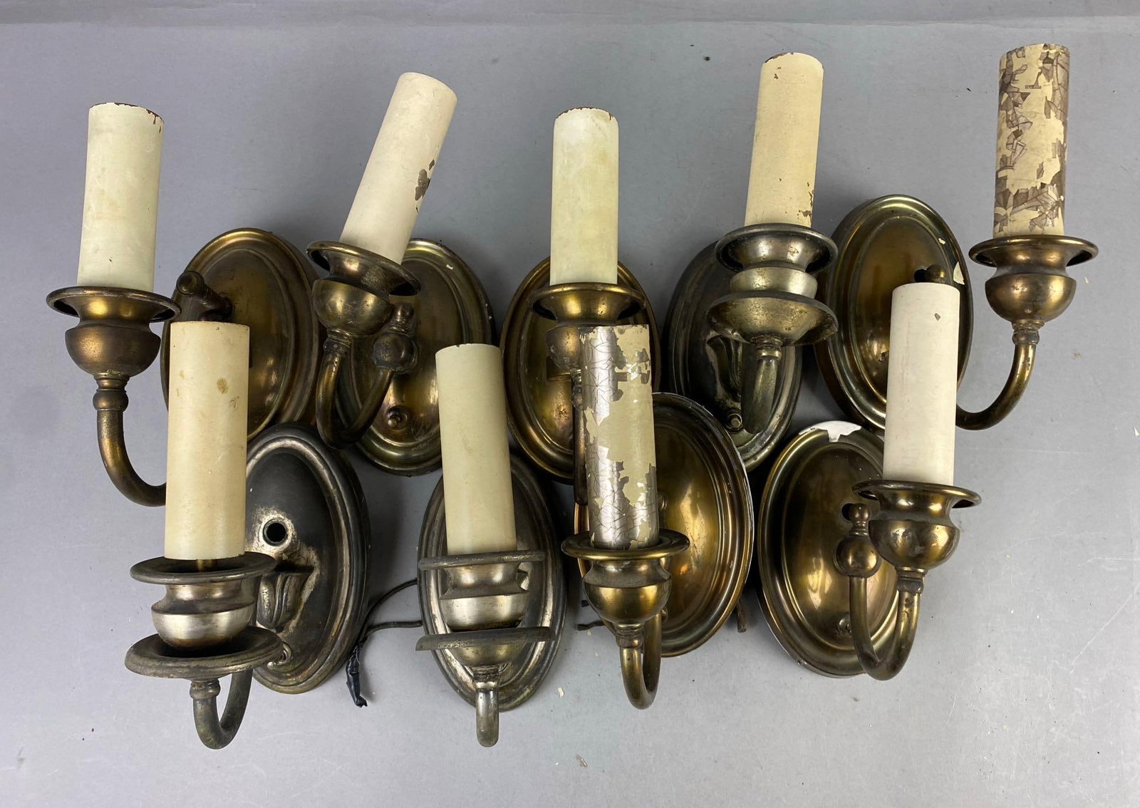 Group of 9 Candle Style Wall Sconces (1 of 3)