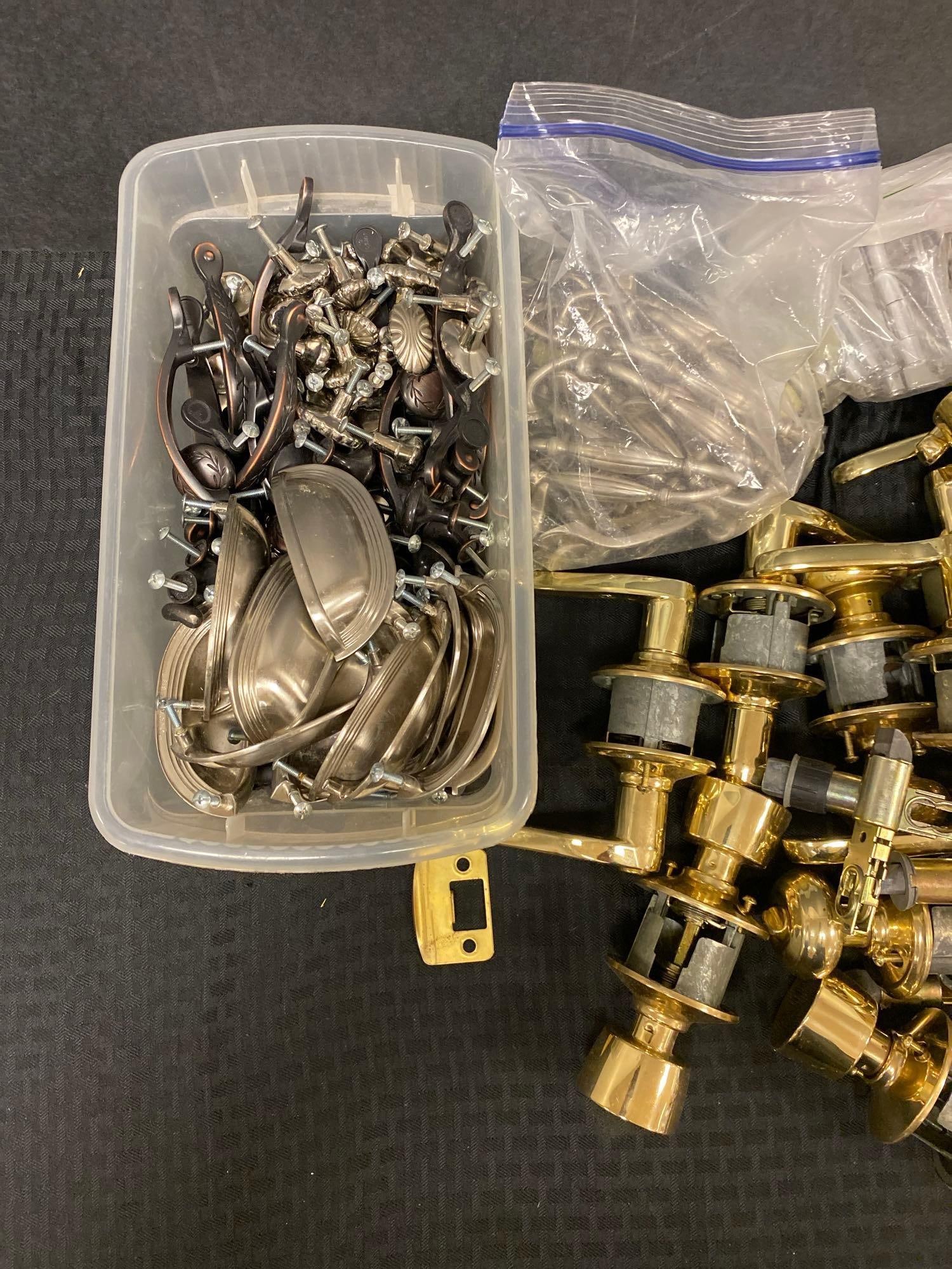 Group of Assorted Door Knobs, Handles, and More - 2