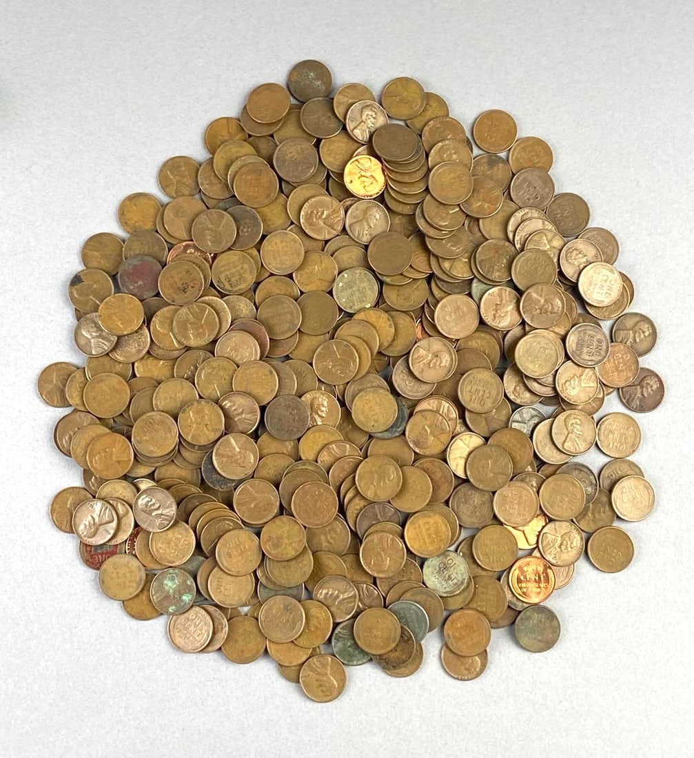 Group of 350+ US Wheats Pennies: Group of 100+ US Wheats Pennies