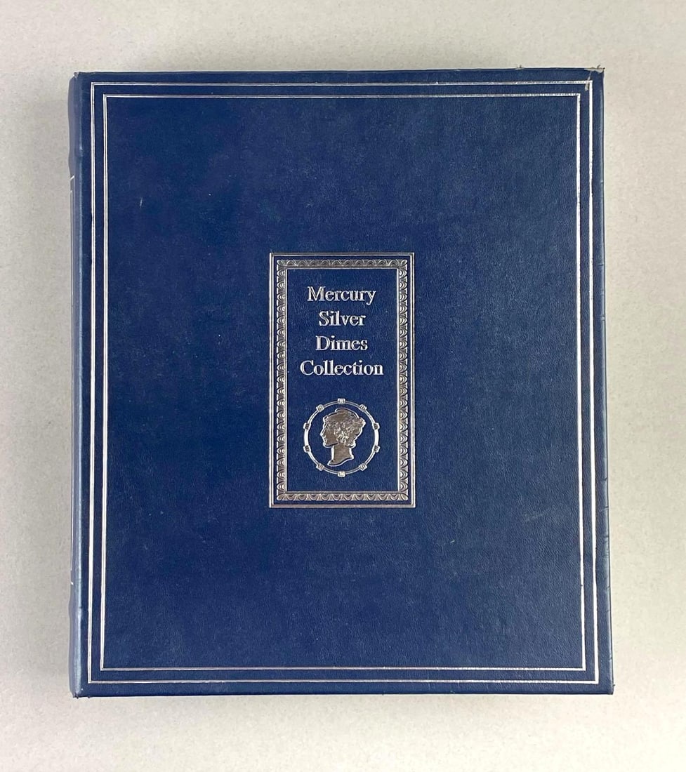 Group of 40 Mercury Silver Dime Collection Book (1 of 2)