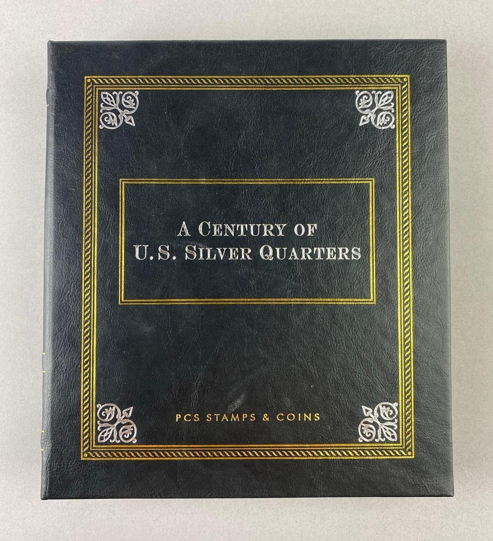 Group of 44 US Silver Quarters PCS Album: Includes 1890s-1960s US Quarters
