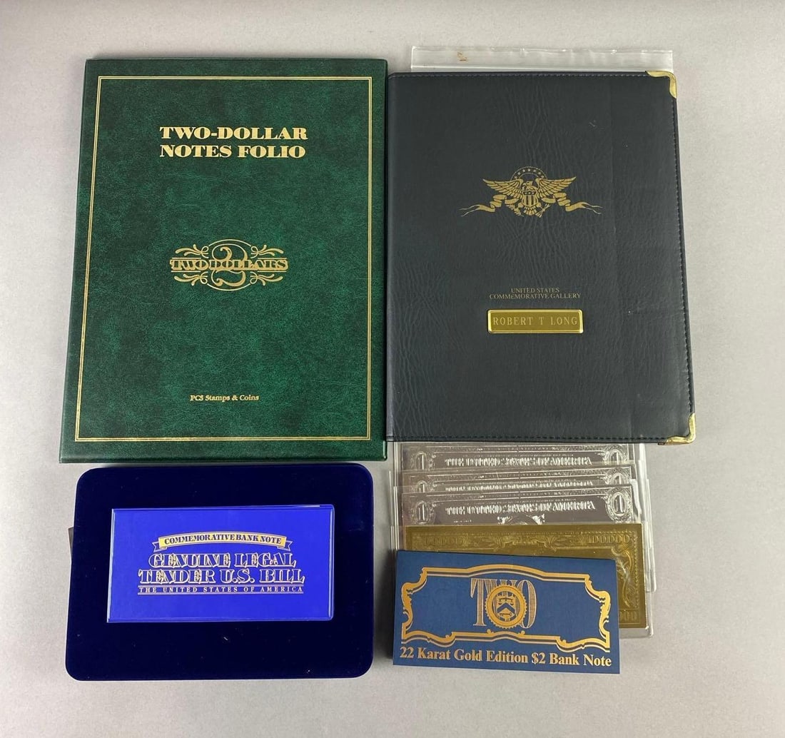 Group of Assorted $2 Federal Reserve Notes Commemorative Sets (1 of 3)
