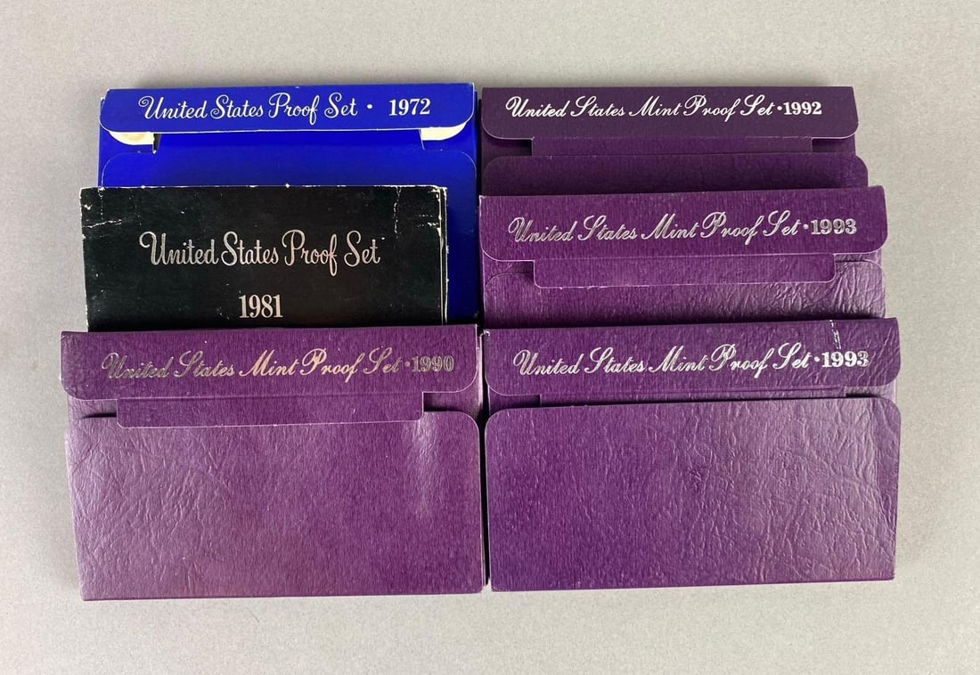 Group of 6 United States Proof Sets (1 of 3)