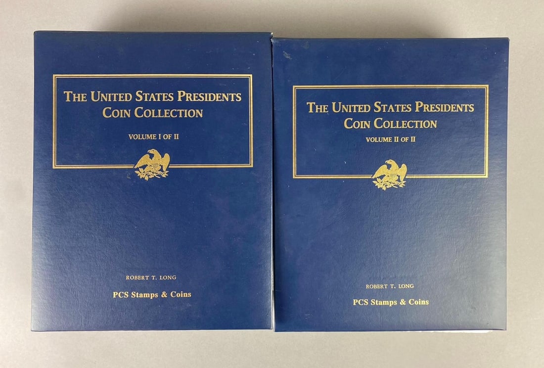 Group of 2 PCS Stamps and Coins Vol.1-Vol.2 United States Presidents Coin Collection Albums (1 of 10)