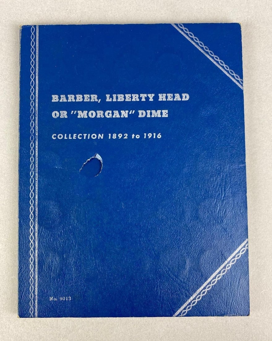 Whitman 1892 - 1916 Barber Liberty Head Silver Dime Album (1 of 2)