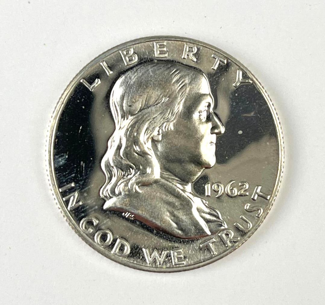 1962 US Franklin Silver Half Dollar (1 of 2)