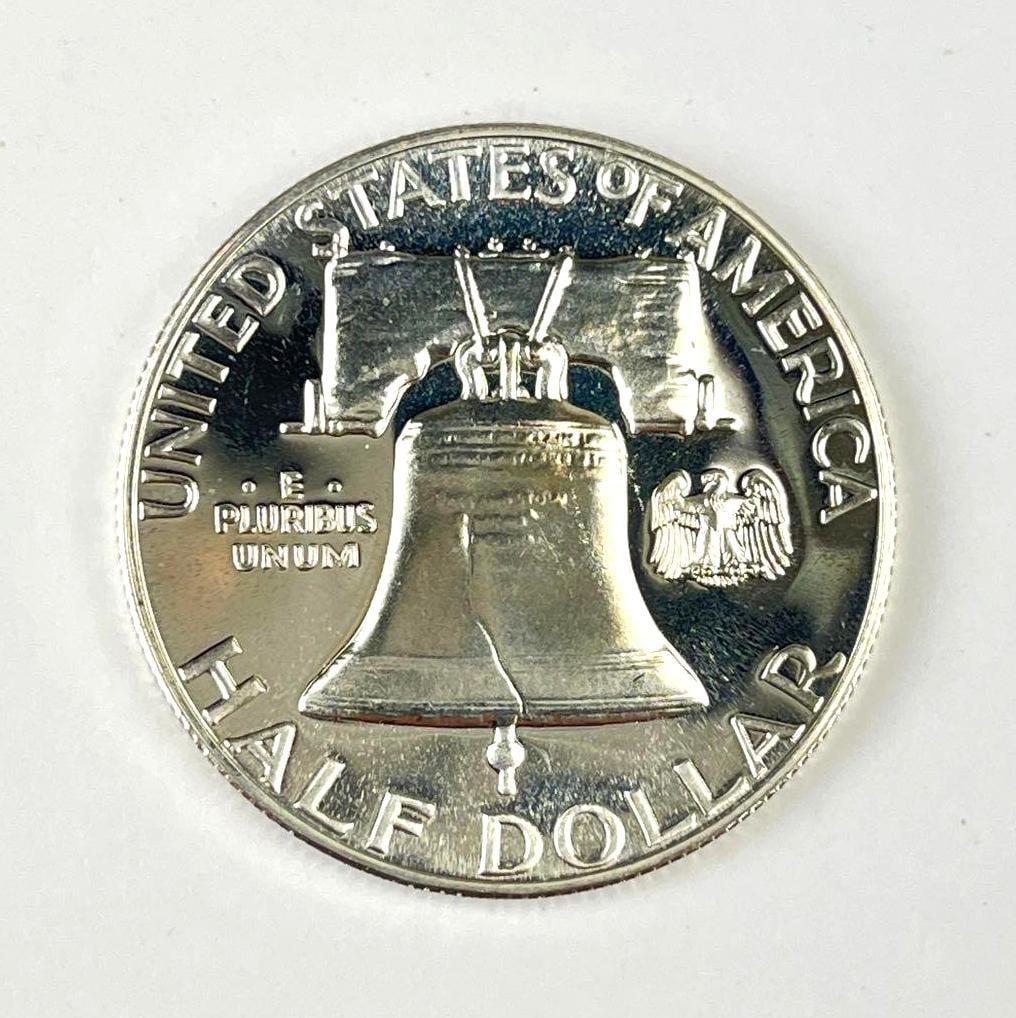 1962 US Franklin Silver Half Dollar - 2