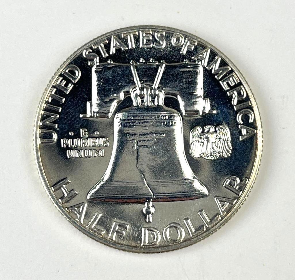 1960 US Franklin Half Dollar - 2