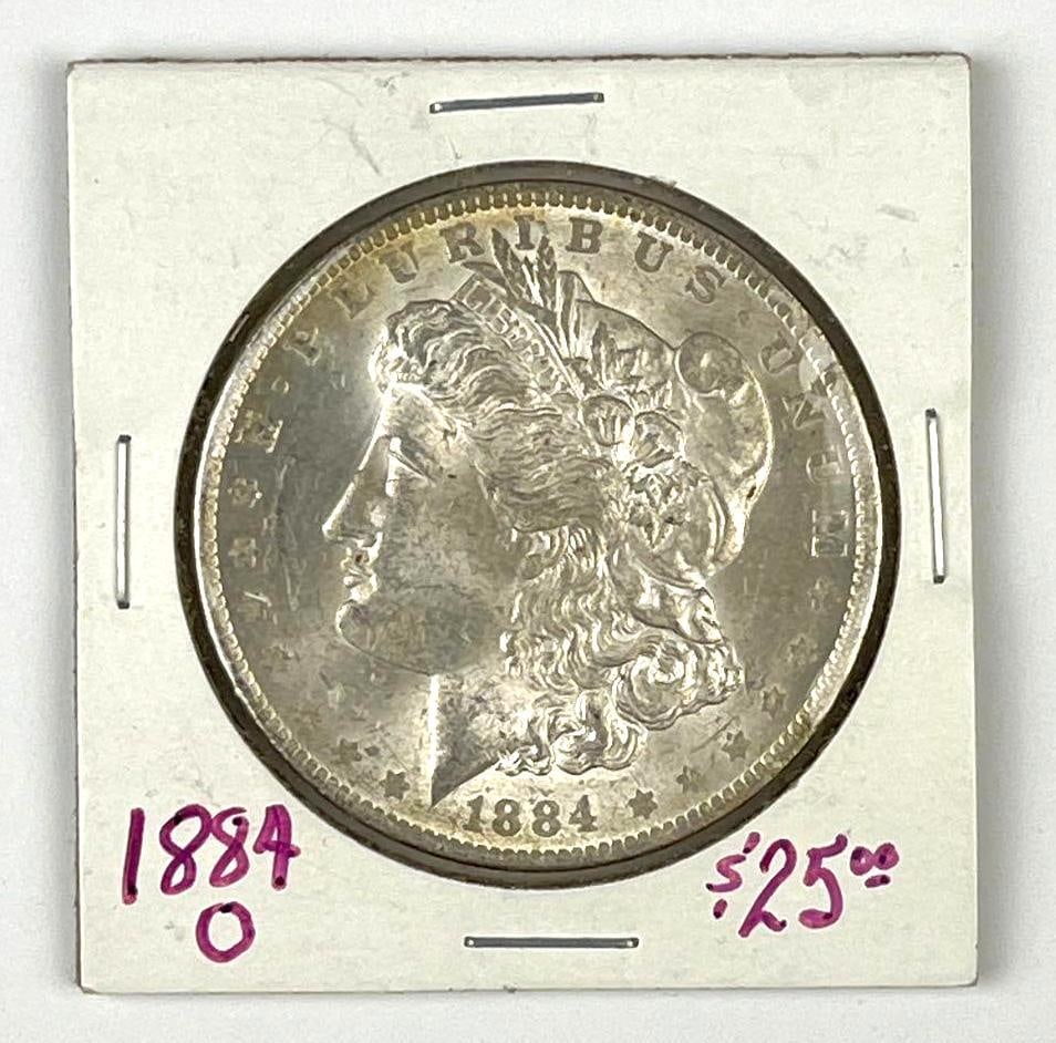 1884 O US Morgan Silver Dollar (1 of 2)