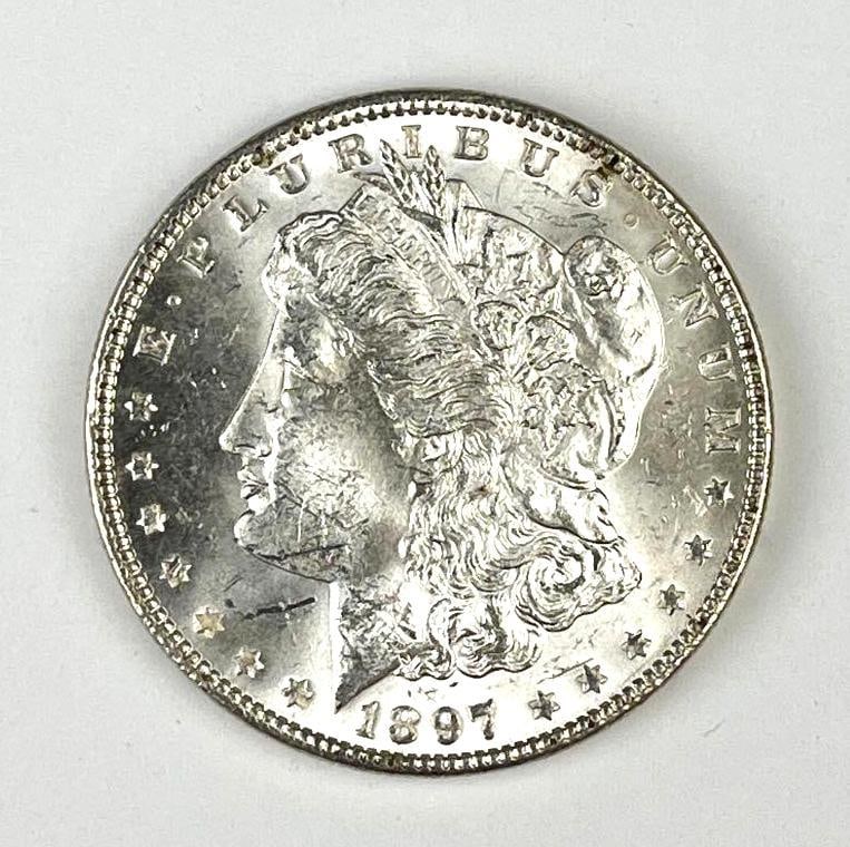 1897 US Morgan Silver Dollar: 1897 US Morgan Silver Dollar