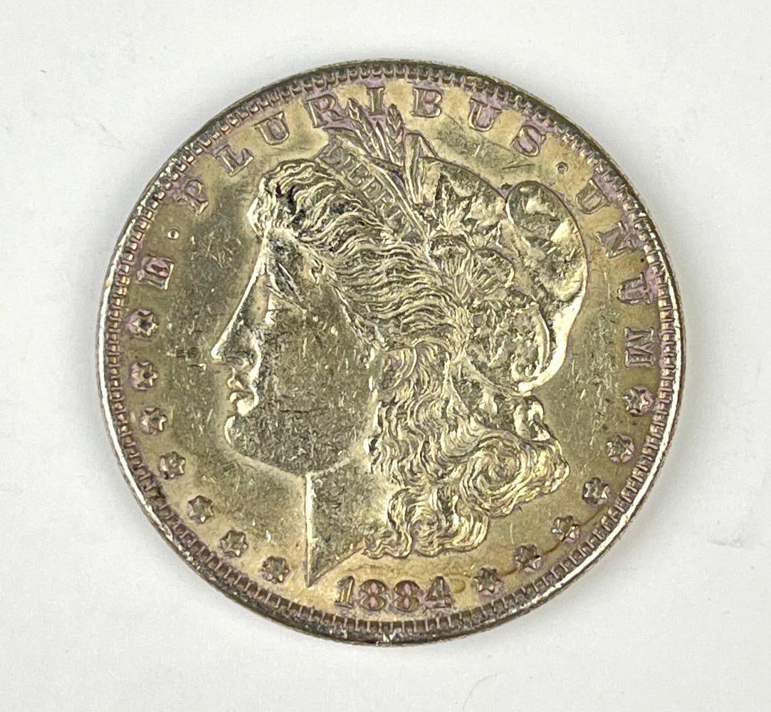 1884 US Morgan Silver Dollar: 1884 US Morgan Silver Dollar