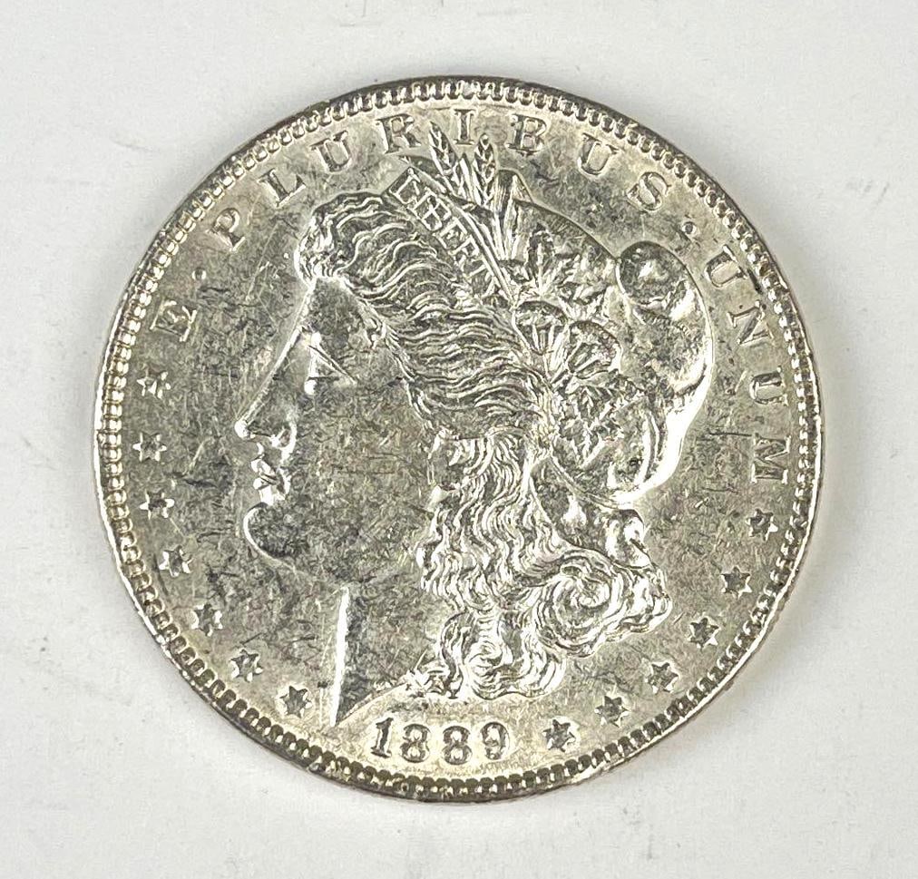 1889 US Morgan Silver Dollar (1 of 2)
