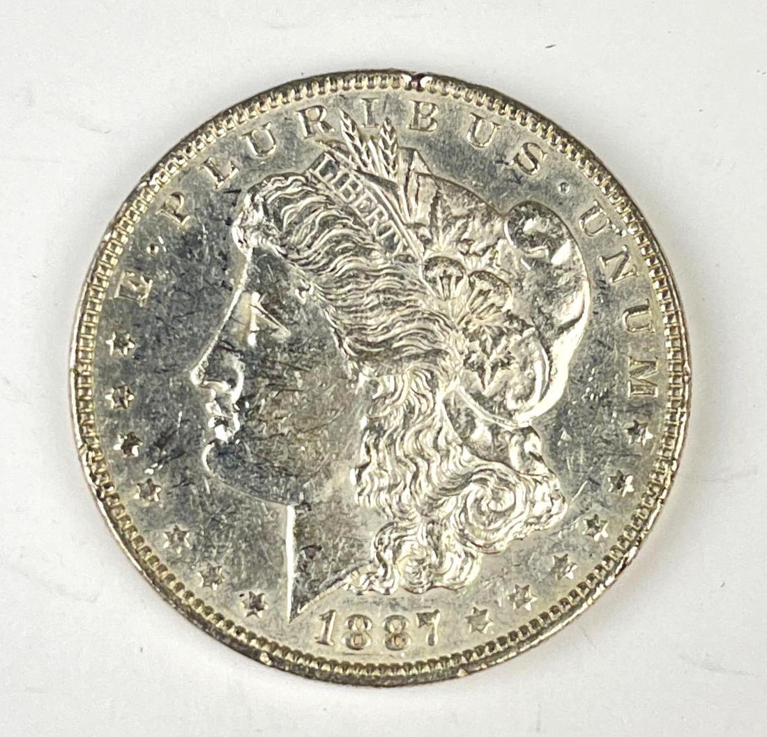 1887 US Morgan Silver Dollar: 1887 US Morgan Silver Dollar