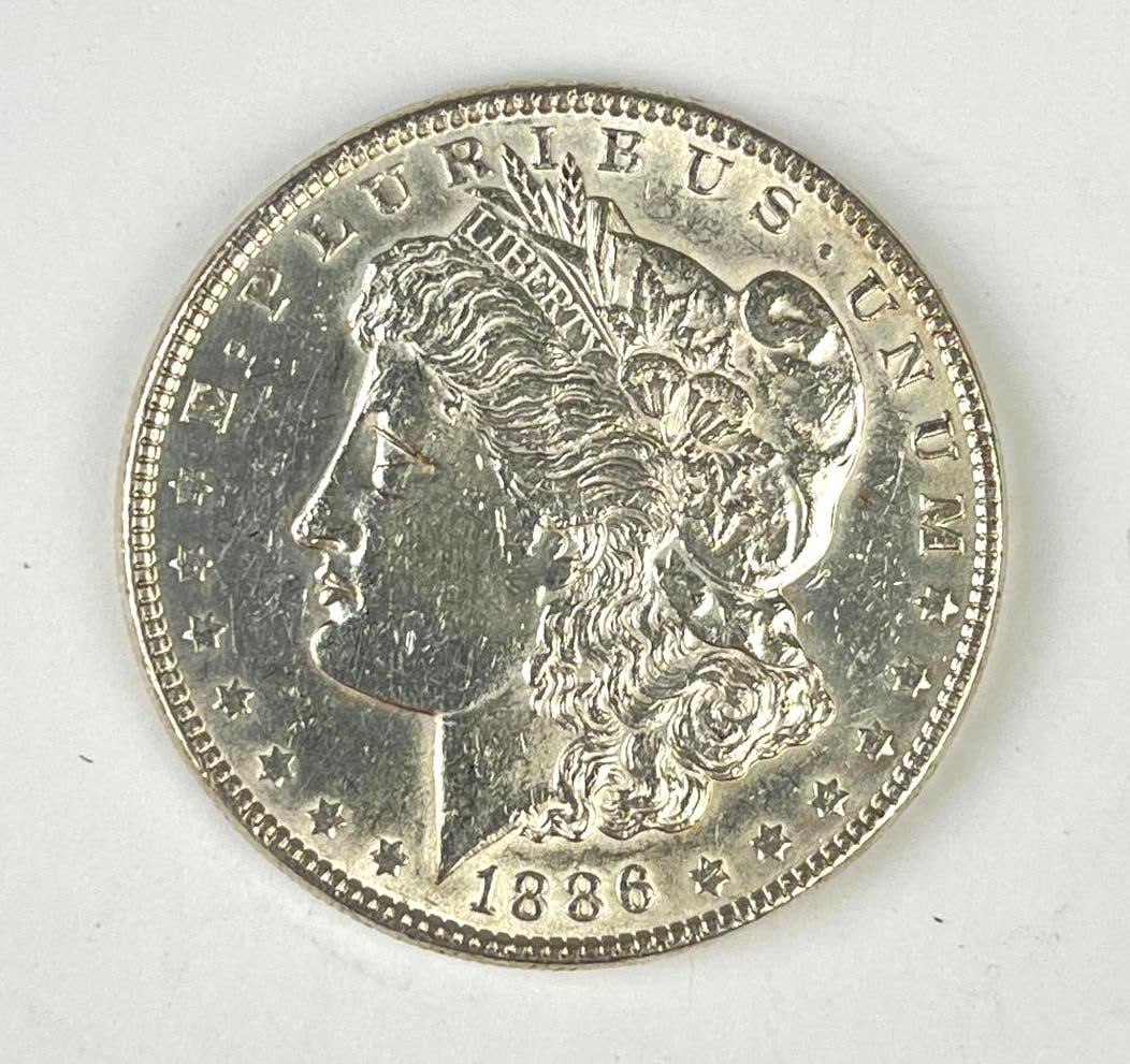 1886 US Morgan Silver Dollar: 1886 US Morgan Silver Dollar