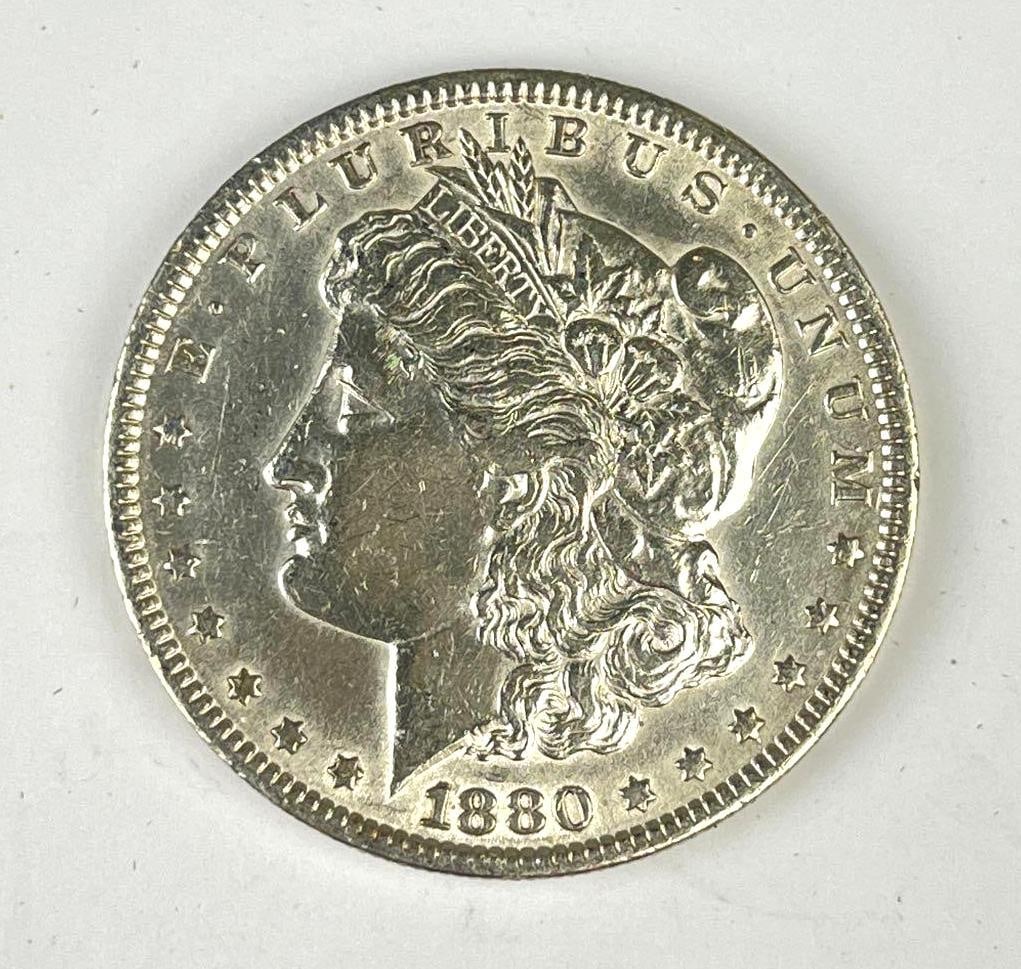 1880 US Morgan Silver Dollar: 1880 US Morgan Silver Dollar