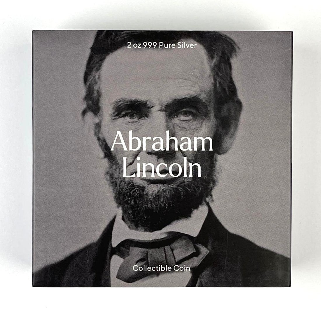 2022 Republique of Tchad 10,000 Francs Abraham Lincoln 2 oz 999 Fine Silver Ingot/ Bar: Includes COA.