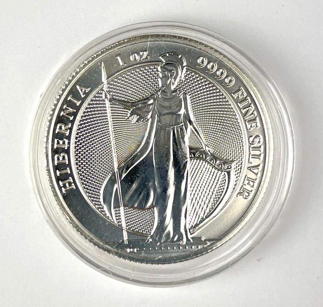 2022 Tokelau $2 Hibernia 1 oz 9999 Fine Silver Coin (1 of 2)