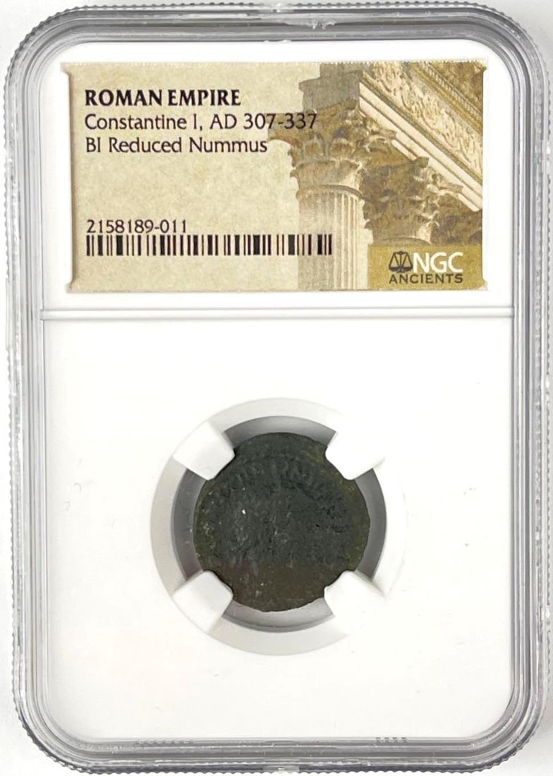 AD 307-337 Roman Empire Constantine I BI Reduced Nummus NGC Ancients (1 of 2)