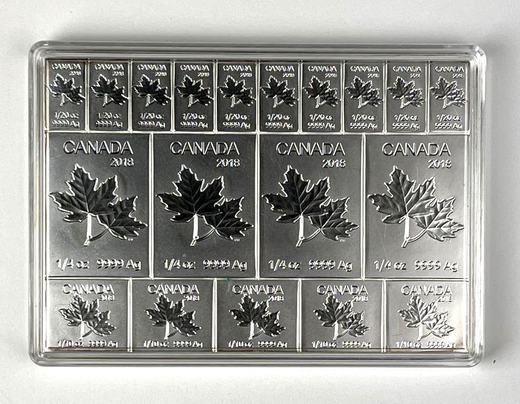 2018 Canada Maple Leaf 2 oz 9999 Fine Silver Break Away (1 of 2)