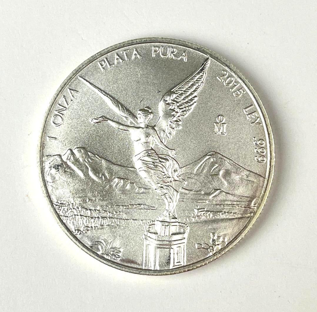 2015 Mexico Libertad 1 Onza 1 oz .999 Fine Silver Round (1 of 2)