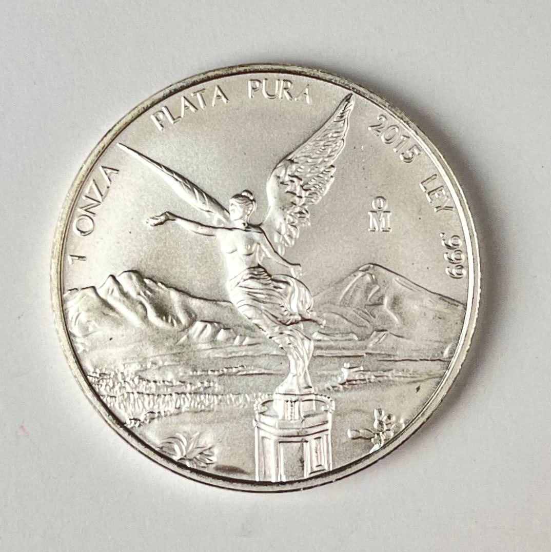 2015 Mexico Libertad 1 Onza 1 oz .999 Fine Silver Round (1 of 2)