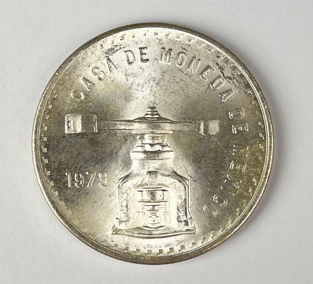 1979 Mexico Balance Scale 1 Onza 1 oz .999 Fine Silver Round (1 of 2)