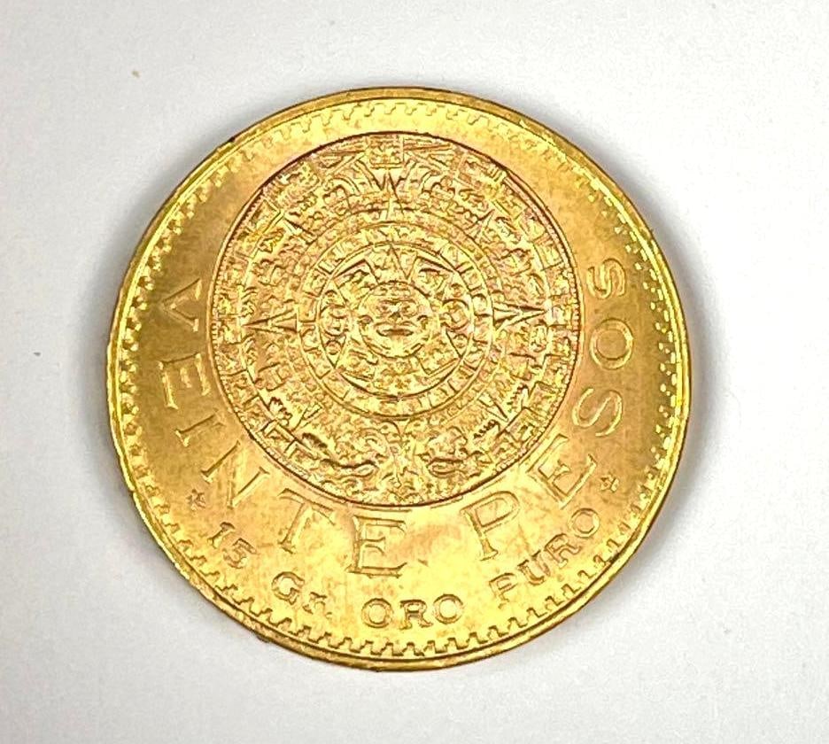 1959 Mexico 20 Pesos Gold Coin (1 of 2)