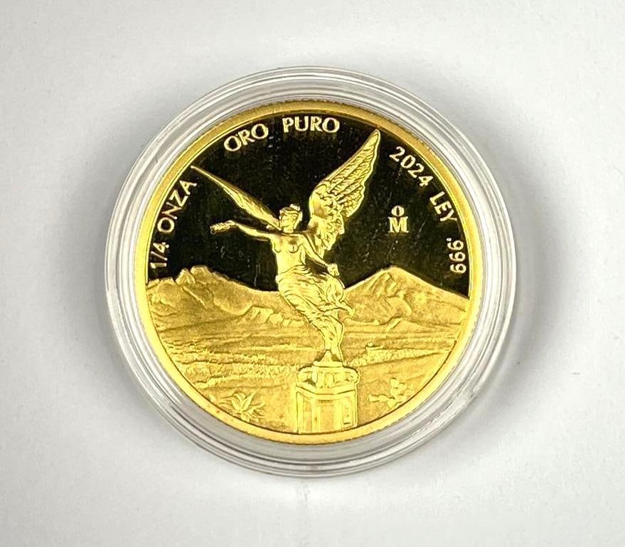 2024 Mexico Libertad 1/4th Onza 1/4 oz .999 Fine Gold Coin: 2024 Mexico Libertad 1/4th Onza 1/4 oz .999 Fine Gold Coin