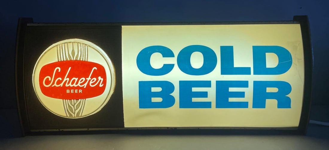 Vintage Schaefer Beer Light-Up Advertising Sign (1 of 5)