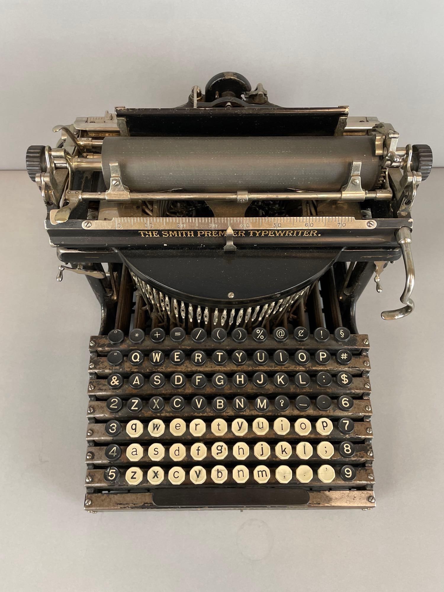 Antique Smith Premier No. 4 Typewriter - 2