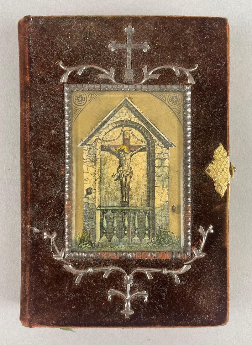 1829 German Prayer and Devotional Book for Catholic Christians: Dr. Johann Aloysius Schneider, inscribed 1829, german language, measures 6 1/4" x 4 1/4"
