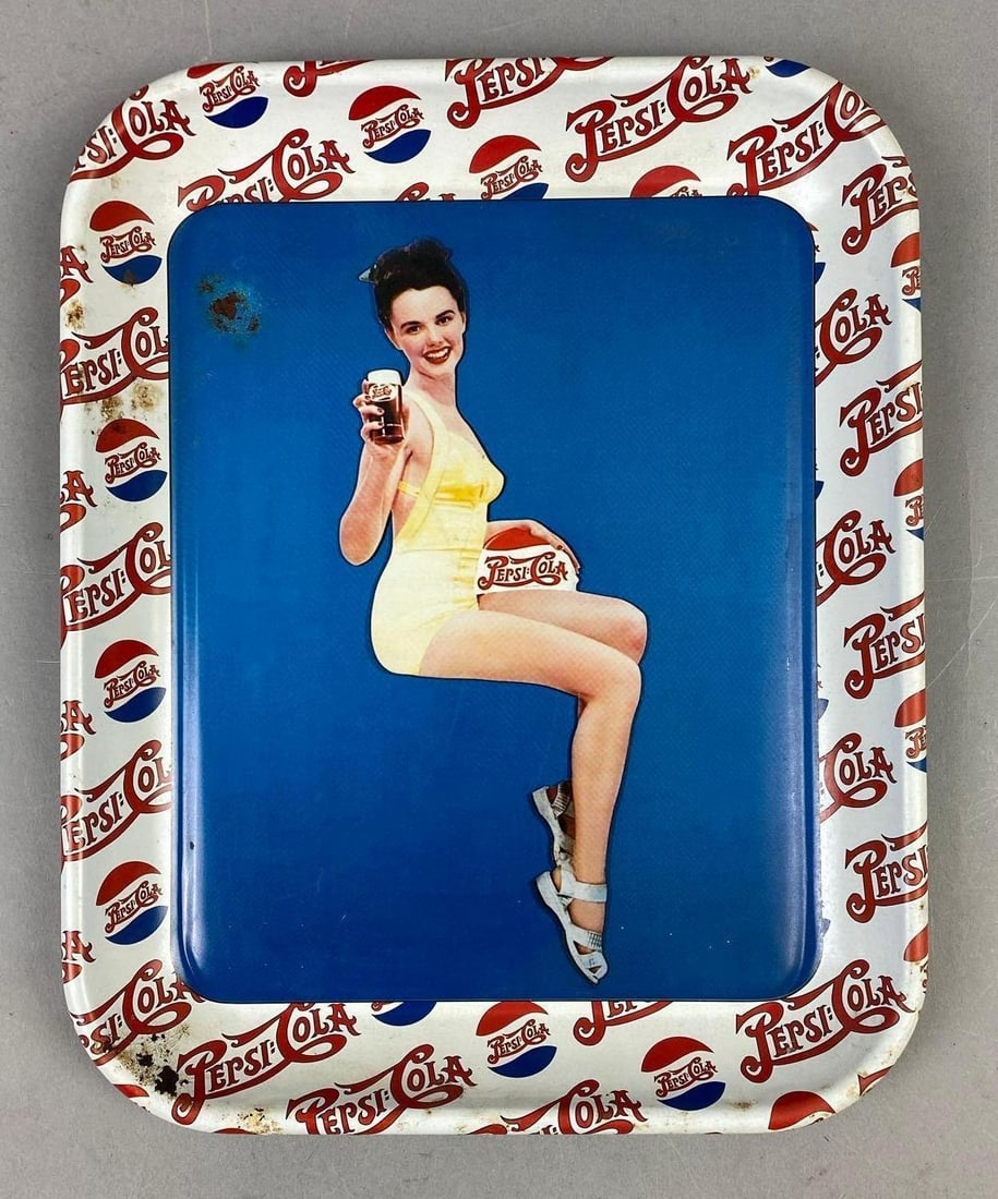 1994 Pepsi Pin Up Girl Serving Tray: 1 of 2000 produced. 1st in a series of 5. Measures L 13 x W 11 inches.