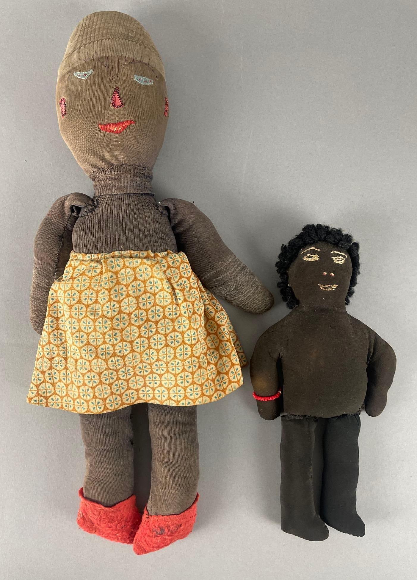 Group of 2 Vintage Black Americana Cloth Dolls (1 of 2)