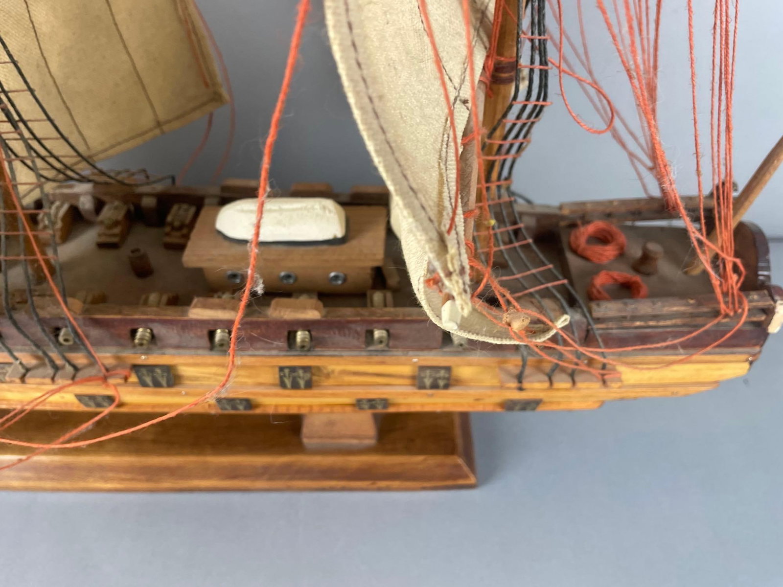 U.S.S. Constitution Wood Model Ship - 5