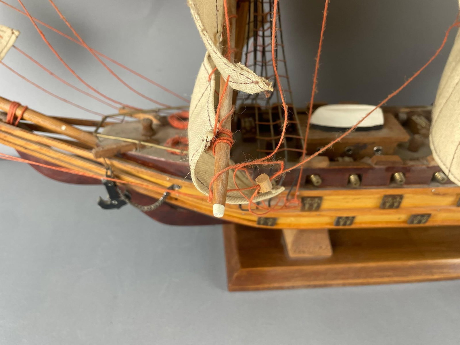 U.S.S. Constitution Wood Model Ship - 6