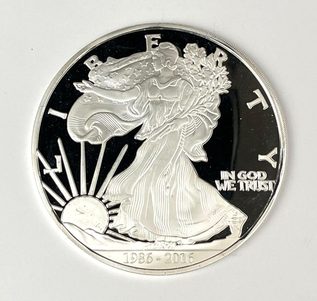 1986-2016 Silver American Eagle Design 4 oz .9999 Fine Silver Round (1 of 2)