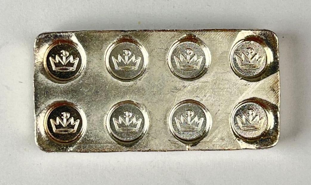 Monarch Precious Metals Building Block Lego 1/2 oz 999 Fine Silver Ingot/ Bar (1 of 2)