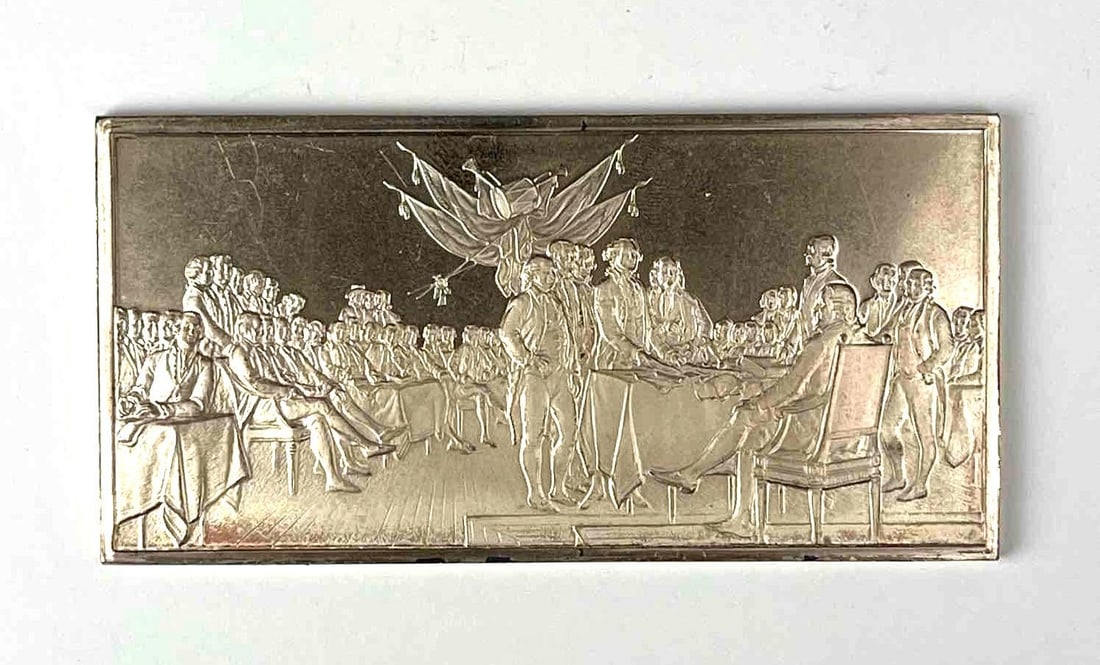 1975 The Franklin Mint Official Independence Hall Signing of the Declaration Commemorative 4.24 oz (1 of 2)